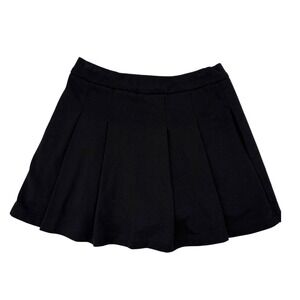 Express Black Circle Skater Mini Skirt